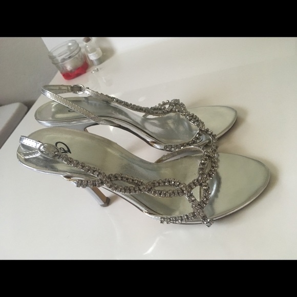 Silver Rhinestone Heels - Picture 3 of 3